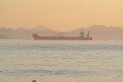 Cargo ship seen from Copacabana Beach - Rio de Janeiro city - Rio de Janeiro state (RJ) - Brazil