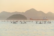 Cargo ship seen from Copacabana Beach - Rio de Janeiro city - Rio de Janeiro state (RJ) - Brazil