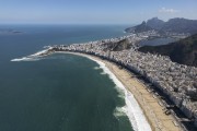 Picture taken with drone of the Copacabana Beach waterfront - Rio de Janeiro city - Rio de Janeiro state (RJ) - Brazil