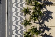Picture taken with drone of the promenade of Copacabana Beach - Rio de Janeiro city - Rio de Janeiro state (RJ) - Brazil