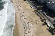 Picture taken with drone of the Copacabana Beach waterfront - Rio de Janeiro city - Rio de Janeiro state (RJ) - Brazil