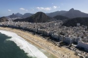 Picture taken with drone of the Copacabana Beach waterfront - Rio de Janeiro city - Rio de Janeiro state (RJ) - Brazil