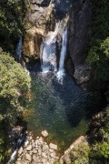 Picture taken with drone of waterfall - Itatiaia National Park - Itatiaia city - Rio de Janeiro state (RJ) - Brazil