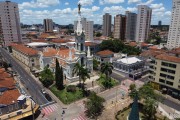Picture taken with drone of the Metropolitan Cathedral of the Sacred Heart of Jesus - Uberaba city - Minas Gerais state (MG) - Brazil