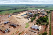 Picture taken with drone of the Delta Sucroenergia Plant - Conceicao das Alagoas city - Minas Gerais state (MG) - Brazil