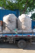 Truck with aluminum can bags for recycling - Rio de Janeiro city - Rio de Janeiro state (RJ) - Brazil