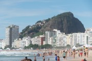 View of Copacabana Beach with the Cantagalo Hill in the background  - Rio de Janeiro city - Rio de Janeiro state (RJ) - Brazil