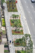 Flowerbeds on Vieira Souto Avenue with protective netting for Carnival 2026 - Rio de Janeiro city - Rio de Janeiro state (RJ) - Brazil