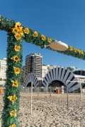 Structure assembled for event on Copacabana Beach - Rio de Janeiro city - Rio de Janeiro state (RJ) - Brazil