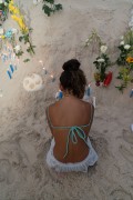 Offerings for Yemanja During the party on the day of the Queen of the Sea - Arpoador Beach - Rio de Janeiro city - Rio de Janeiro state (RJ) - Brazil