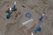 Offerings for Yemanja During the party on the day of the Queen of the Sea - Arpoador Beach - Rio de Janeiro city - Rio de Janeiro state (RJ) - Brazil